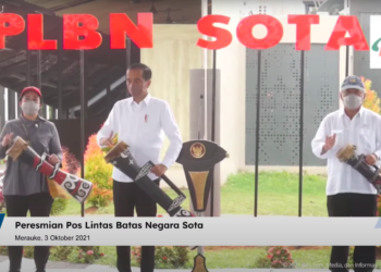 Resmikan PLBN Terpadu Sota, Presiden: Kawasan Perbatasan Representasi Wajah Bangsa