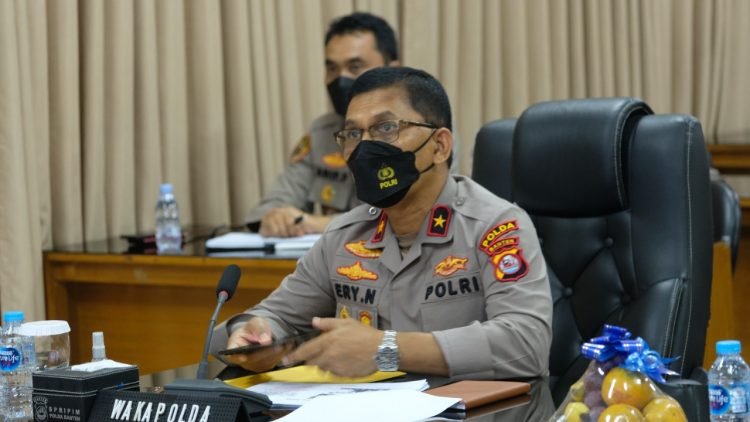 Wakapolda Banten Ikuti Zoom Meeting Arahan Wakapolri, Wakapolri : Jangan Anti-Kritik, Lakukan Introspeksi untuk Jadi Lebih Baik