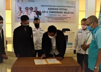 Pengurus Asosiasi Futsal Kota Tangsel Periode 2021-2025 Resmi Dilantik