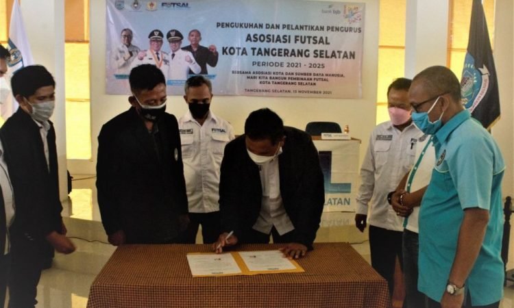 Pengurus Asosiasi Futsal Kota Tangsel Periode 2021-2025 Resmi Dilantik