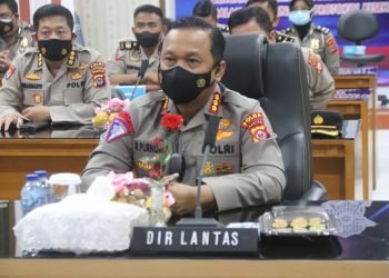 Jelang Operasi Zebra Maung Tahun 2021, Ditlantas Polda Banten Gelar Latihan Pra Operasi Secara Virtual