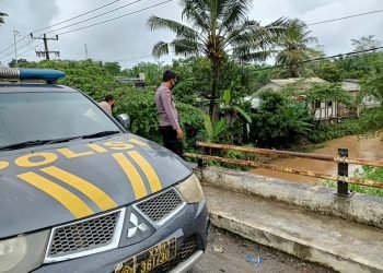 Kegiatan melaksanakan kegiatan waspada bencana alam di wilayah Polsek Banjarsari Polres Lebak Polda Banten