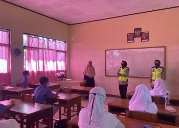 Operasi Zebra Maung 2021 Hari Kesebelas, Ditlantas Polda Banten Gelar Police Go to School ke SMPIT Al-Ghifari