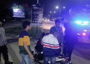 Patroli Malam Minggu Polres Cilegon Polda Banten Cegah Gangguan Kamtibmas dan Balap liar