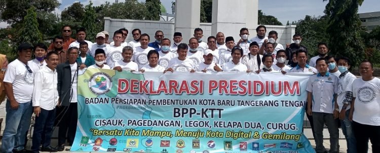 Pemekaran dari Kabupaten Tangerang, Pembentukan Kota Baru Tangerang Tengah Dipersiapkan
