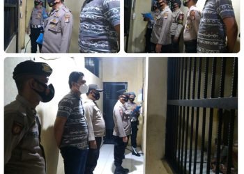 Pengecekan Rutin Tahanan Umum di Rutan oleh Pawas Polres Serang Kota