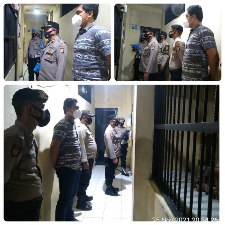 Pengecekan Rutin Tahanan Umum di Rutan oleh Pawas Polres Serang Kota