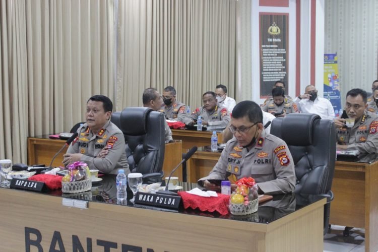 Polda Banten Gelar Anev Mingguan Kinerja Satgas KRYD
