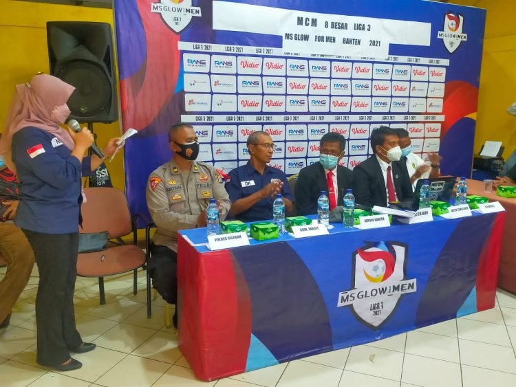 Polres Cilegon Polda Banten Hadiri Technical Meeting 8 Besar Liga 3 Zona Banten