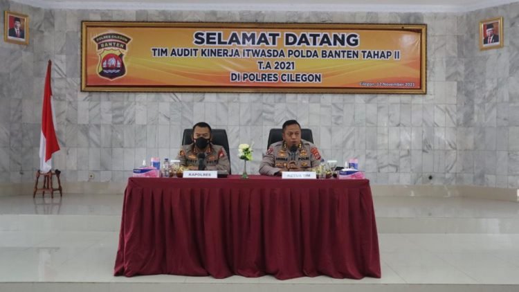Polres Cilegon terima Tim Audit Kinerja Itwasda Polda Banten