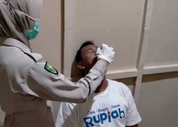Polres Serang Kota Giat Swab Antigen Pada Tahanan Narkoba