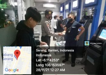 Polres Serang Kota laksanakan patroli rutin Antisipasi pembobolan ATM dan Gangguan Kamtibmas