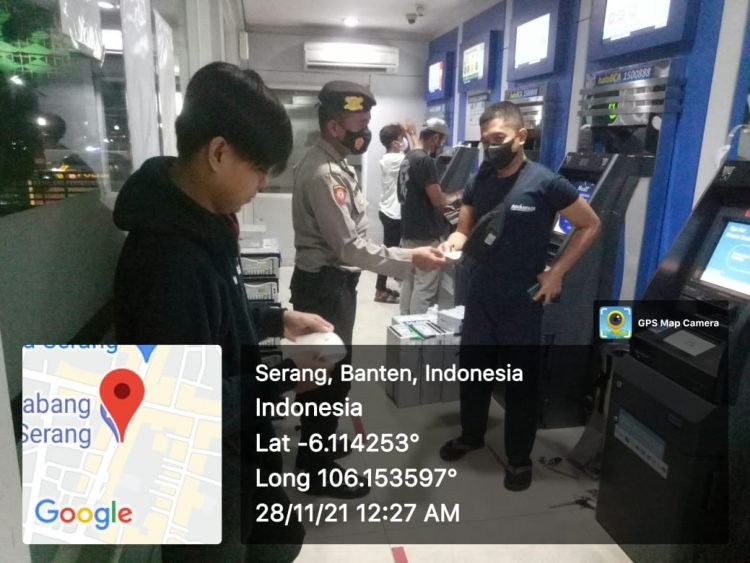 Polres Serang Kota laksanakan patroli rutin Antisipasi pembobolan ATM dan Gangguan Kamtibmas