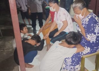 Polsek Ciruas Polres Serang Polda Banten Amankan Tujuh Pelajar SMP yang Hendak Tawuran