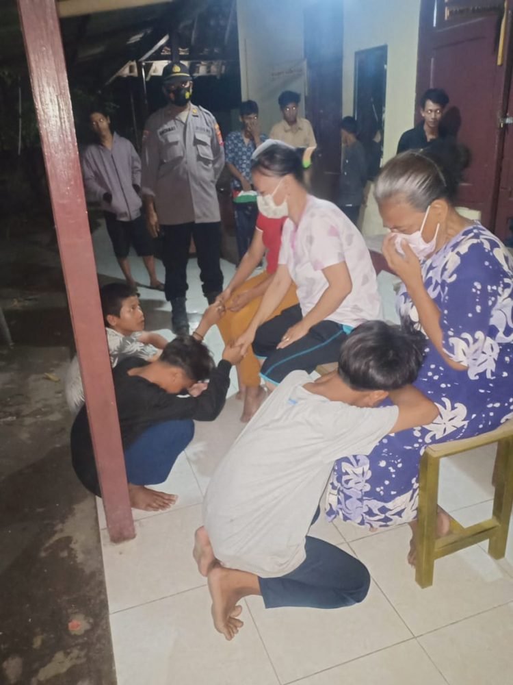 Polsek Ciruas Polres Serang Polda Banten Amankan Tujuh Pelajar SMP yang Hendak Tawuran