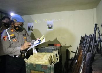 Propam Polda Banten Cek Kelayakan Senjata Di Logistik Polres Cilegon