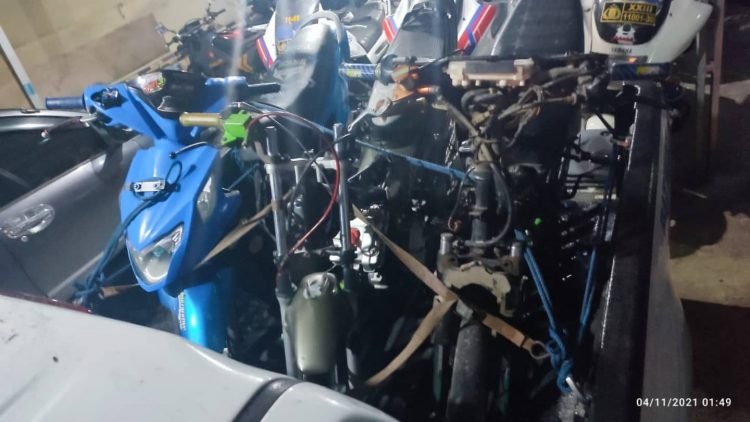 Resahkan Masyarakat, 4 Unit Motor Balap Liar diamankan Sat Lantas Polres Lebak Polda Banten