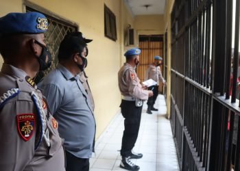 Ruang Tahanan Polres Cilegon di Cek Bidpropam Polda Banten