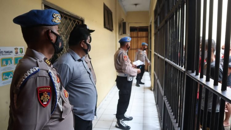 Ruang Tahanan Polres Cilegon di Cek Bidpropam Polda Banten