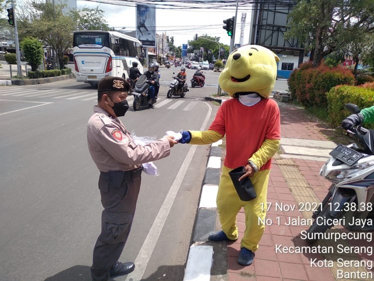 Sat Samapta Polres Serang Kota Polda BantenPatroli KKRYD Pendisiplinan Prokes