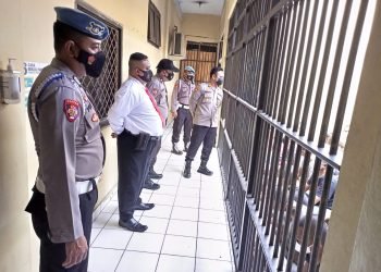 Sidak Ruang Tahanan Polres Cilegon Polda Banten oleh Pawas dan Provos