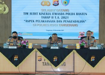 Tim Audit Kinerja Itwasda Polda Banten Laksanakan Kegiatan di Polresta Tangerang