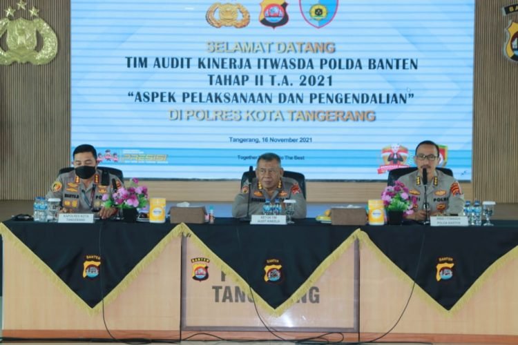 Tim Audit Kinerja Itwasda Polda Banten Laksanakan Kegiatan di Polresta Tangerang
