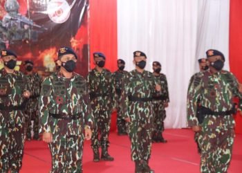Wakapolda Banten Ikuti Upacara HUT Korps Brimob Polri ke-76 di Satbrimob Polda Banten