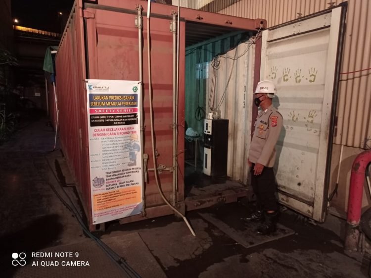 Tingkatkan Keamanan Objek Vital, Ditpamobvit Polda Banten Lakukan Pengamanan di PT Krakatau Posco