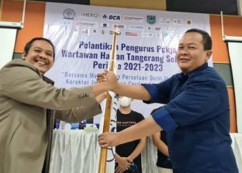 Pokja Wartawan Harian Tangsel Periode 2021-2023 Resmi Dilantik