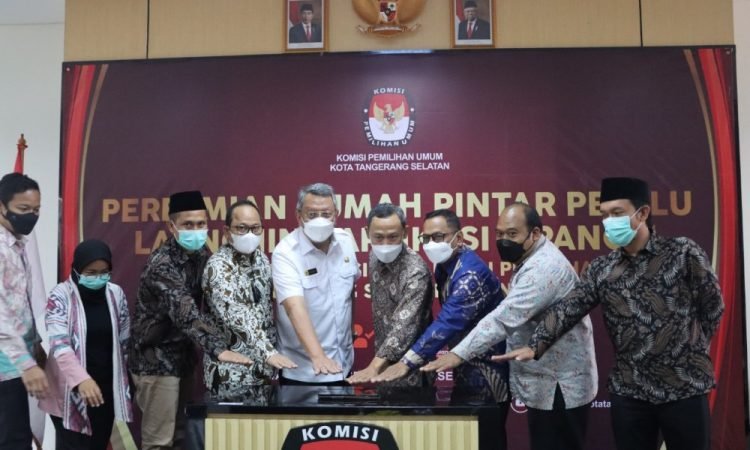 KPU Kota Tangsel Resmikan Aplikasi Sipangsi dan Rumah Blandongan Demokrasi