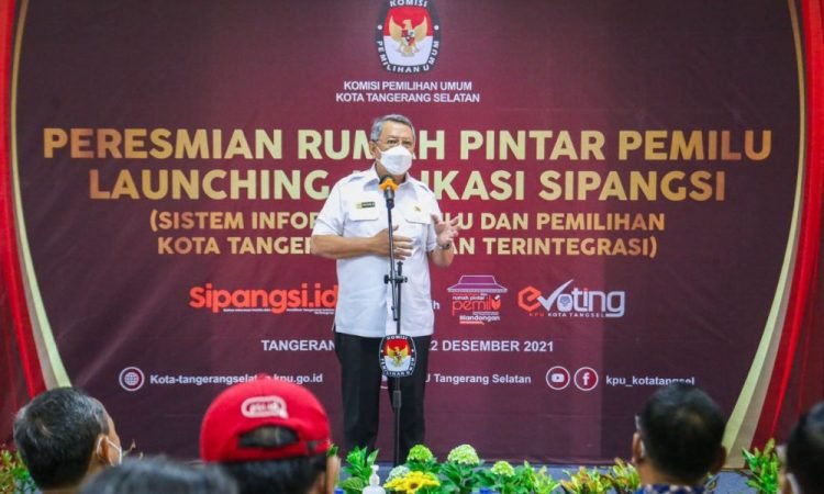KPU Tangsel Resmikan Aplikasi Sipangsi dan Rumah Pintar Pemilu, Benyamin Davnie: Ini Langkah Maju