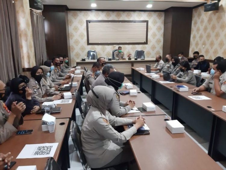 Jelang Analisis Beban Kerja Tahun 2022, Birorena Polda Banten Laksanakan Bimbingan Teknis