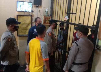 Pastikan Tahanan Sehat dan Lengkap, Pawas Polres Lebak kontrol Ruang Tahanan