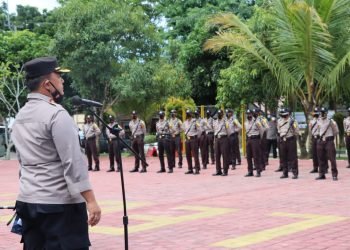 Polres Lebak Polda Banten melaksanakan Upacara Serah Terima Siswa Diktukba Polri SPN Mandalawangi Polda Banten