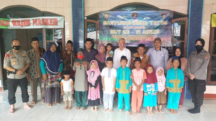 Rangkaian HUT Airud Ke 71, Ditpolairud Polda Banten Gelar Santunan Kepada Anak Yatim