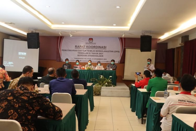 KPU Tangsel Tetapkan DPB Periode Bulan Desember 2021 Sebanyak 993.785 Pemilih