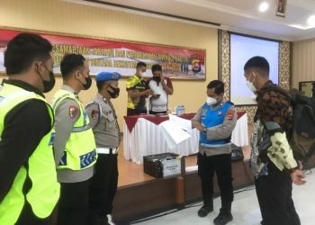 Seleksi Penerimaan Bintara Rekpro, Biro SDM Polda Banten Gelar Uji Kesamaptaan Jasmani