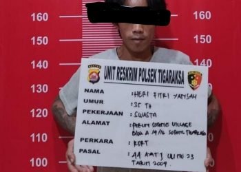 Bacok Istri, Heri Dibekuk Polsek Tigaraksa