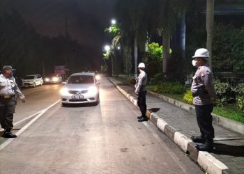 Berikan Rasa Aman, Ditpamobvit Polda Banten Patroli di PT Krakatau Bandar Samudra