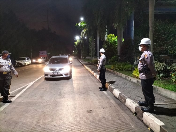 Berikan Rasa Aman, Ditpamobvit Polda Banten Patroli di PT Krakatau Bandar Samudra