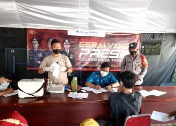 Dukung Pencapaian Herd Immunity, Polsek Panongan Polresta Tangerang Gelar Vaksinasi Presisi
