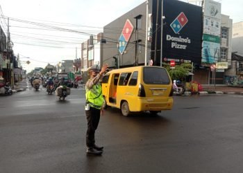 Gatur Pagi, Rutinitas Satlantas Polres Serkot Atasi Kemacetan