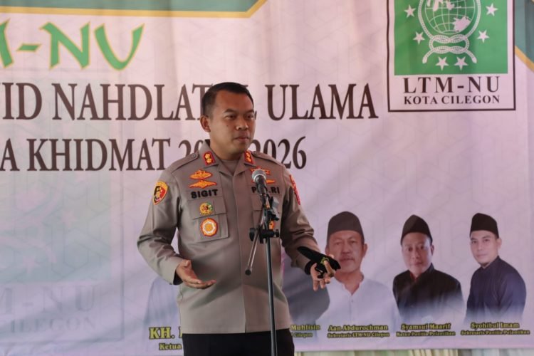 Kapolres Cilegon Polda Banten Hadiri Pelantikan LTM – NU Kota Cilegon