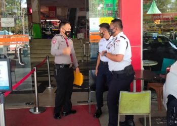 Pantau Penerapan Prokes di Hotel dan Pusat Perbelanjaan, Ditpamobvit Polda Banten Gelar Patroli