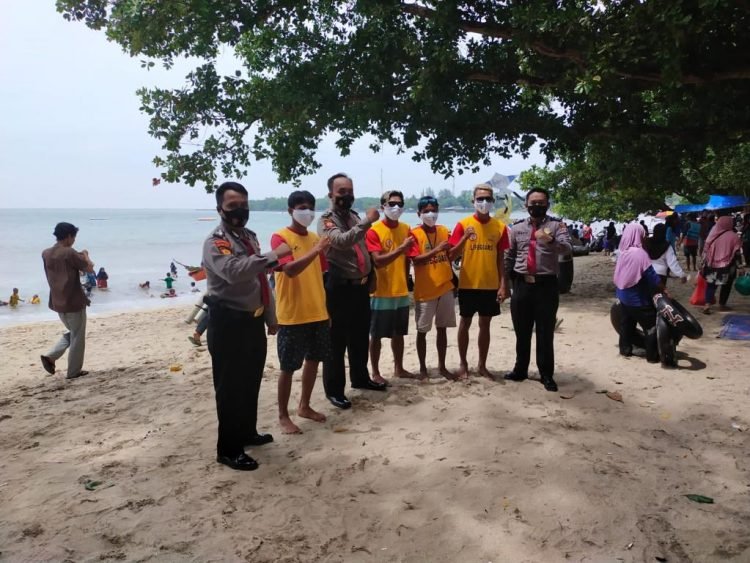 Pasca Gempa, Ditpamobvit Polda Banten Berikan Himbauan di Destinasi Wisata