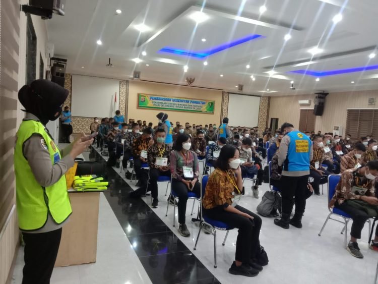 Pemeriksaan Kesehatan Pradiktuk Bintara dan Tamtama Polri Tahun 2022, Itwasda Polda Banten Laksanakan Pengawasan