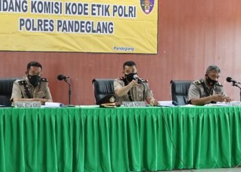Polres Pandeglang Gelar Sidang Kode Etik, Komitmen Penerapan Punisment