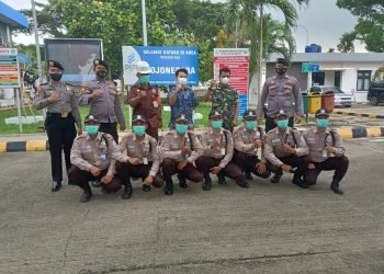 Sinergitas TNI Polri, Ditpamobvit Polda Banten Bersama TNI Patroli di PT Perusahaan Gas Negara