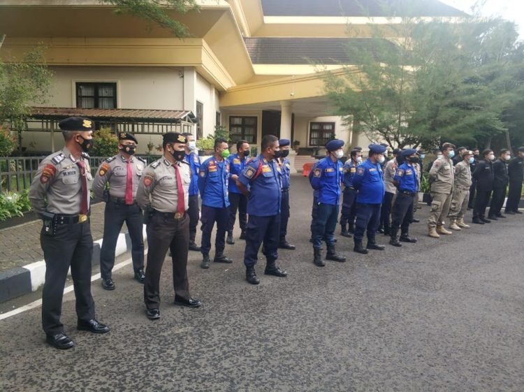 Unjuk Rasa Buruh, Ditpamobvit Polda Banten Lakukan Apel Pengamanan